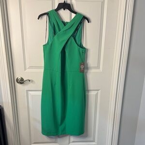 Vince Camuto Vibrant Green Backless Dress